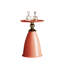 Table d'appoint en fer rouge pour petits espaces - Design luxueux, facile à entretenir et peu encombrant, élégant à entretenir