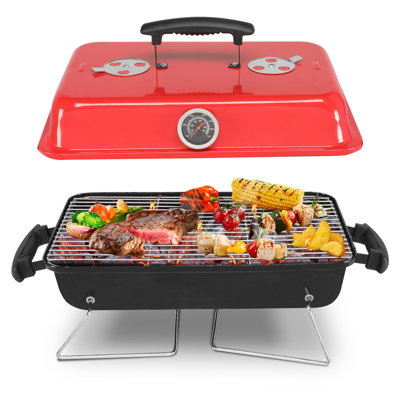 Barbecue portatif au charbon, barbecue de table pour l'extérieur, petit barbecue pour la cuisine en plein air