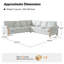 Canapé modulaire de style campagnard rayé Terren-360164330