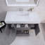Ensemble de meuble-lavabo mural simple 47 po Babajide-64347241