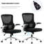 Chaise de bureau en filet Lutfie-260239668