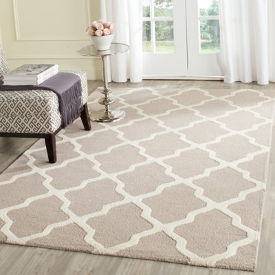 Darbonne Geometric Wool Hand Woven Area Rug
