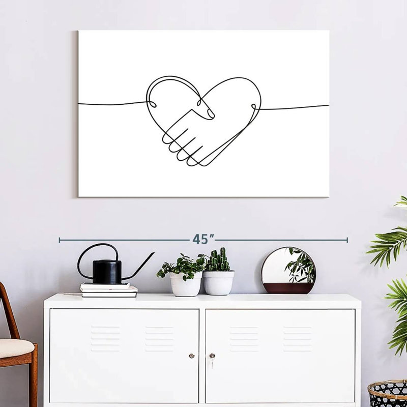 Poignée de main Hardie Heart, H 26 po x l 39 po