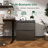 2 Drawer Lateral File Cabinet With Lock, Metal Lateral Filing Cabinet For Home Office, Steel Wide Horizontal Filing Cabinets For Letter/Legal/A4/F4 Hanging Files-6784330
