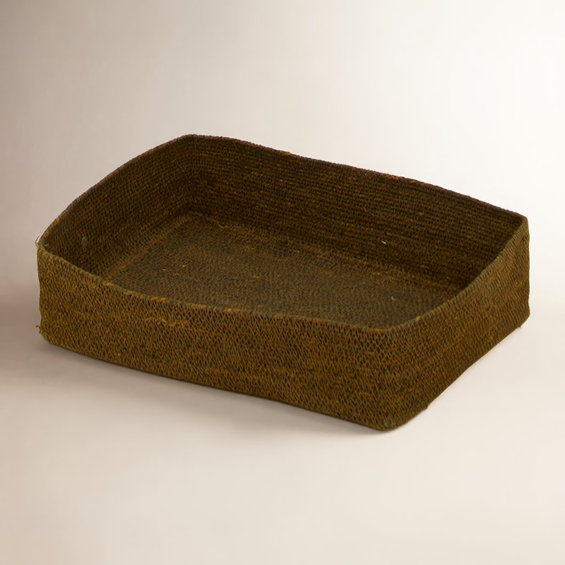 Hawkins New York Seagrass basket - Letter Tray, Olive