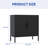 Black Steel File Cabinet With Doors, Adjustable Shelves For Office Storage, High - Strength Cold Rolled Steel, Stable Structure, Knock Down Design To Hold Equipment, Material, Frame, Simple Setup-35265200