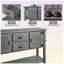 Console en bois massif 48 po Eucptus-2102669397