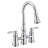 Moen Weymouth Pull Down Touch Double Handle Kitchen Faucet-62469241