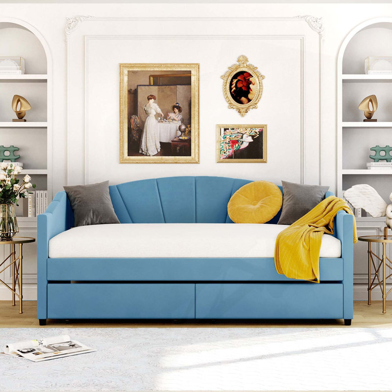 Lit de jour simple confortable avec tiroirs et fabrication durable pour une utilisation polyvalente