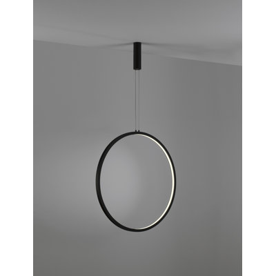 1 - Light Black LED Unique/Statement Pendant
