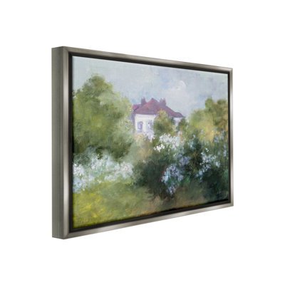 «Garden Cottage Villa Floater Frame» par Julia Purinton sur toile