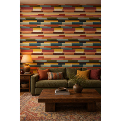 Papier peint moderne abstrait Mid-Century