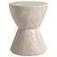 Table d'appoint en sablier de 14 po de large avec plateau rond Sherburn - table d'appoint intérieure / extérieure pour patio, salon ou chambre à coucher-239245527