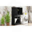 Armoire de rangement pour salle de bain avec deux paniers à linge, armoire de rangement avec portes et tiroir pour la maison, noir-1274591981