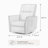 Coamhan 31.5" Wide Genuine Leather Modern Power Recliner with Swivel and Glider-277058077