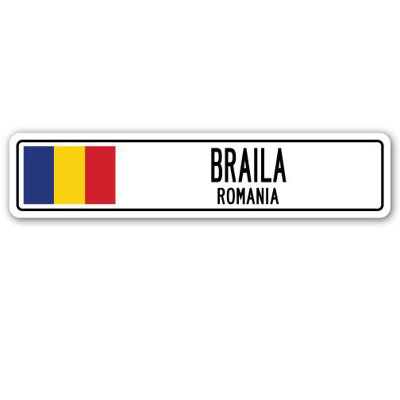 Plaque de rue en aluminium Askins Braila