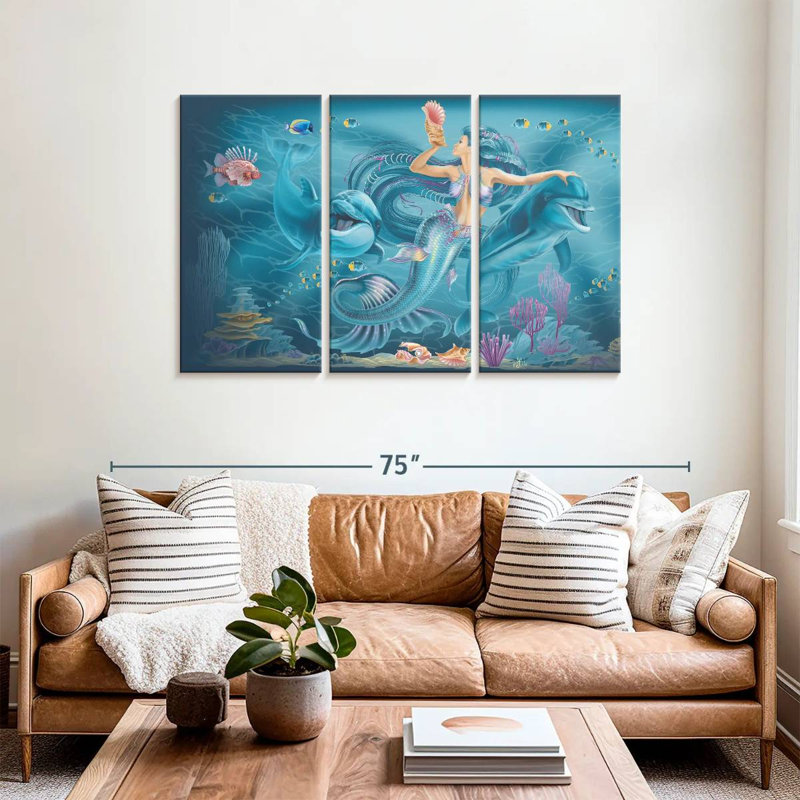 Kelan Singing Mermaid, 36" H x 57" W