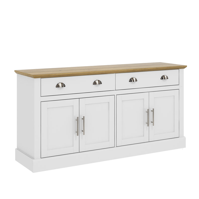 Sufy 4 Door 2 Drawer Sideboard, White