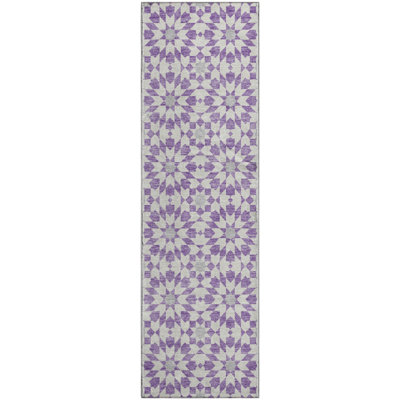 Premium Machine Washable Tweedy Lavender Rug