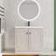 Meuble-lavabo sur pied simple 36 po avec plateau en résine