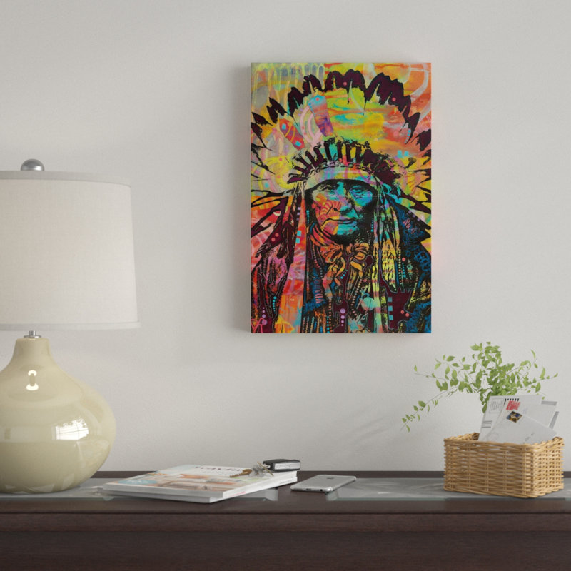 «Native American II», impression sur toile, H 18 po x l 12 po x P 1,5 po, Toile tendue