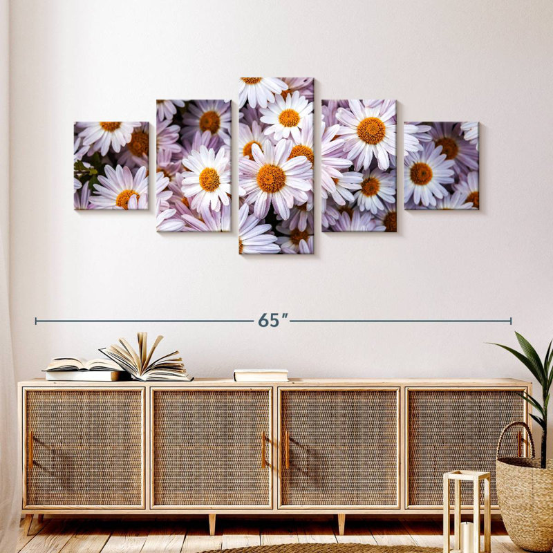 Shasta Daisies, 24" H x 55" W