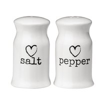 Glass Salt & Pepper Refillable shaker Set Hand Painting Design Kitchen B&B  Home - AAAAA