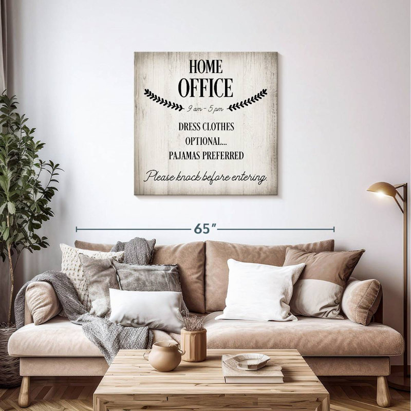 Khylige Home Office Wall Sign, 36" H x 36" W