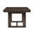 Dark Oak Trestle Dining Table With Leaf