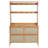 18 Pair Rectangular Shoe Storage Cabinet With 8 Hooks