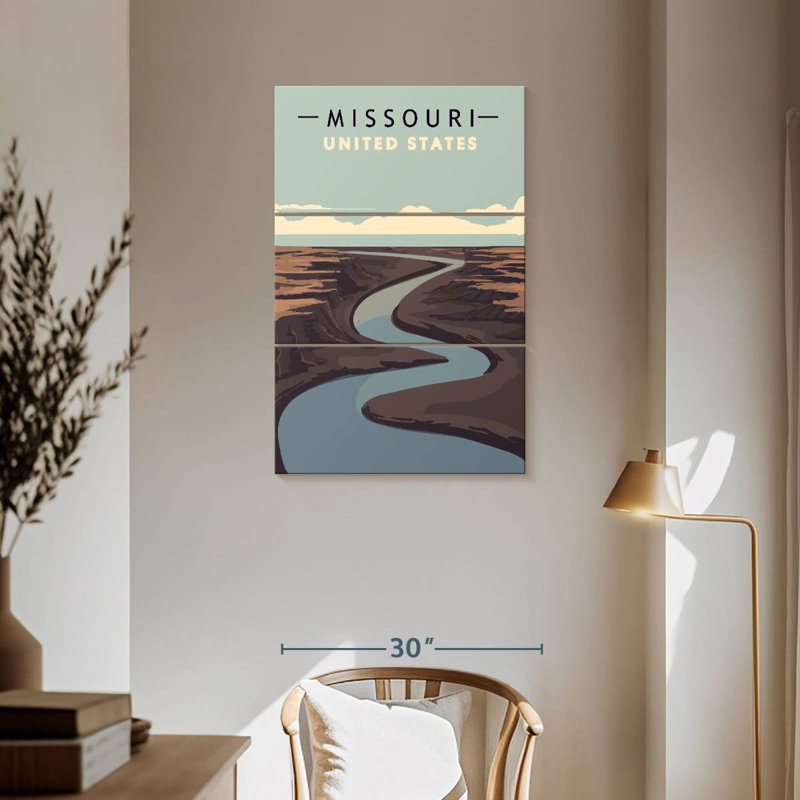 Alvord Missouri River Poster, 57" H x 36" W