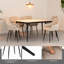Ensemble de chaises de salle à manger beige 2 pièces, chaises de cuisine rembourrées modernes avec dossier et siège large, convenant aux petits espaces, chaises rembourrées confortables pour le salon