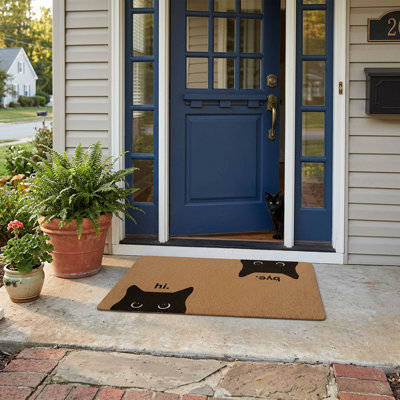 Paillasson Black Cat Welcome