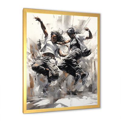 «Black and White Hip Hop Dance III», reproduction sur toile