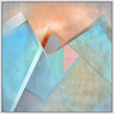 Pastel Glass Print by Mat Sanders