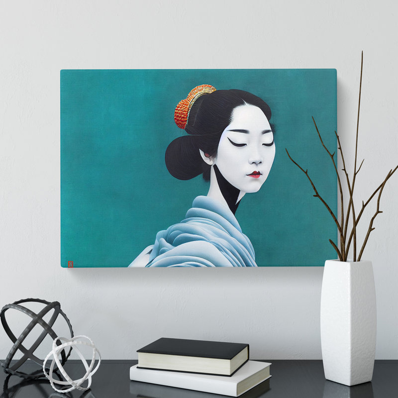 Stunning Geisha - Wrapped Canvas