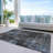 Zania Washable Abstract Indoor / Outdoor Rug-1402792128