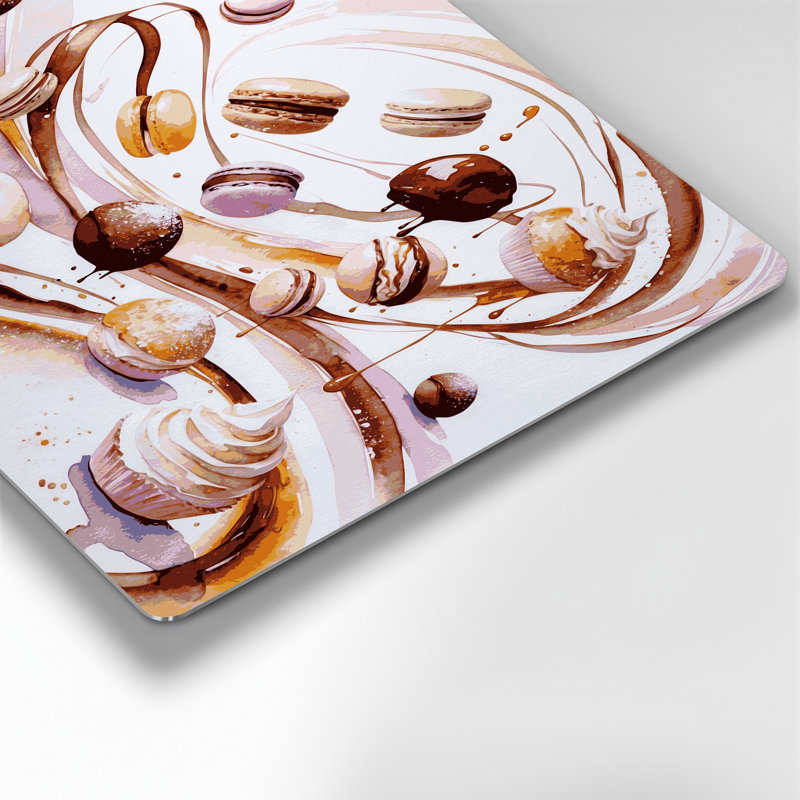 Desserts, desserts modernes et tendance en métal blanc, H 12 po x l 18 po