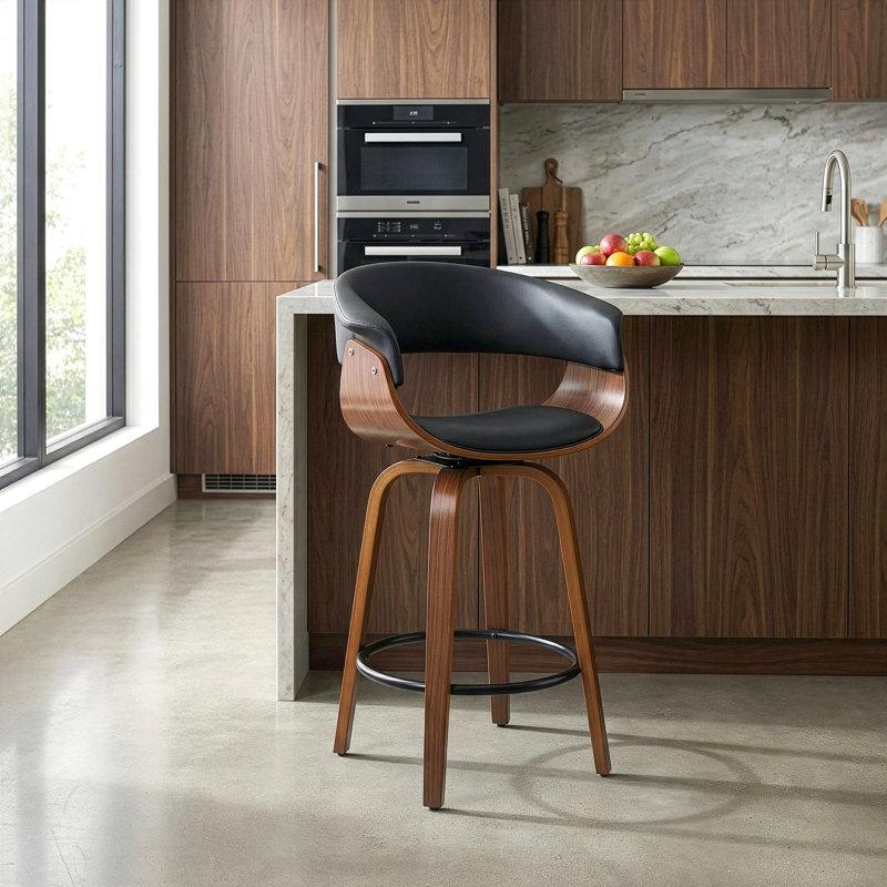 Tabouret Lysha, Tabouret de comptoir (siège à une hauteur de 25,