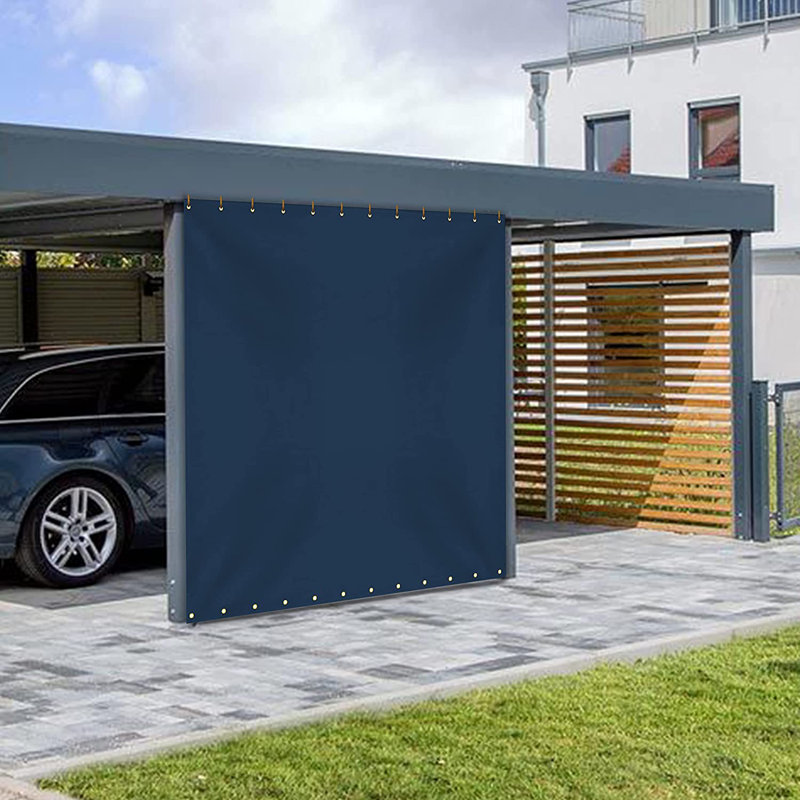 Blue Elephant Vinyl Side Wall, 243.8cm H x 243.8cm W, Blue