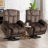 Nekizia 36.6" Wide Modern Soft Microsuede Power Lift Assist Recliner with Remote Control