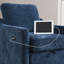 Fauteuil demi-tonneau rembourré avec coussin amovible-114198601