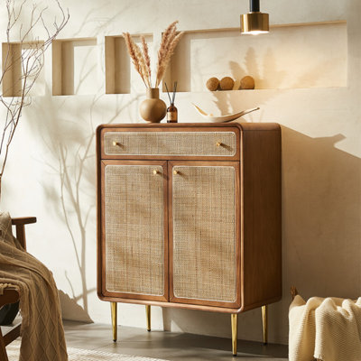Solid Wood Accent Cabinet