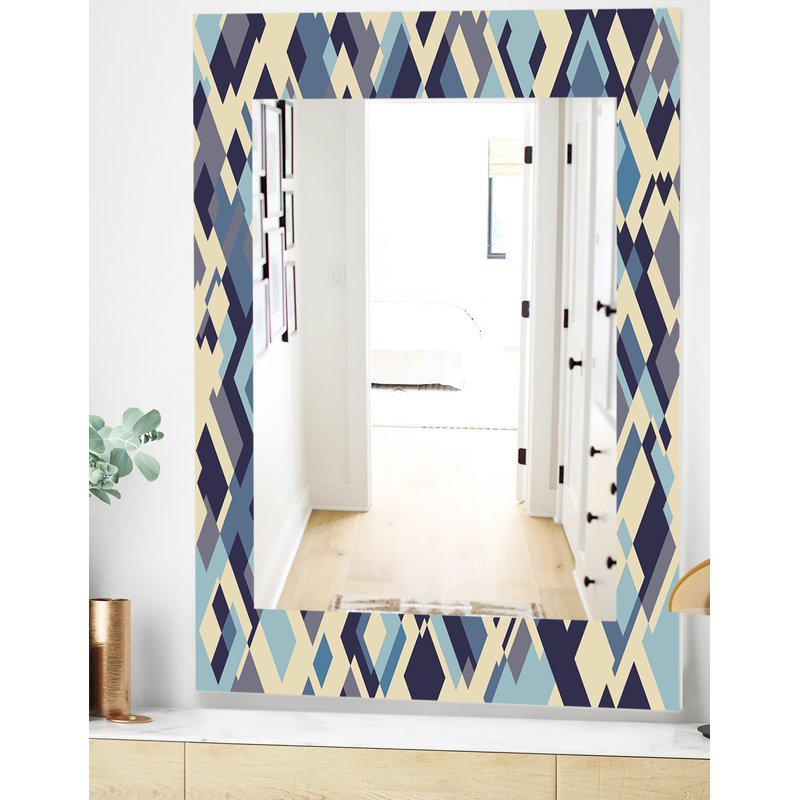 Glass Frame Mirror, 24" H x 32" W