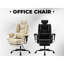 Chaise de bureau confortable avec dossier haut, soutien lombaire et siège en mousse à mémoire de forme pour utilisation à long terme, réglable par ordinateur noir, double couche, repose-pieds rétractable
