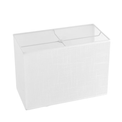 Abat-jour blanc rectangulaire