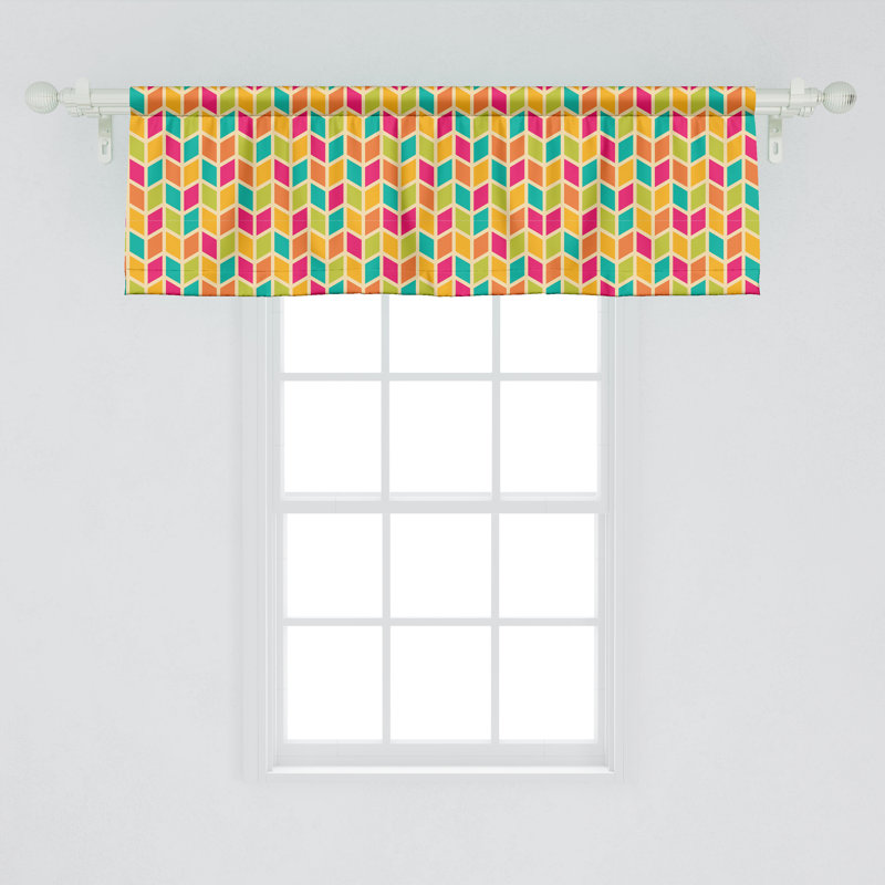 Multicolore cantonnière Ambesonne, L 54 po x L 12 po