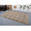 Tapis décoratif, tapis de 4,4 pi x 7,9 pi, tapis turc, tapis froids bruns, tapis frais, tapis rétro