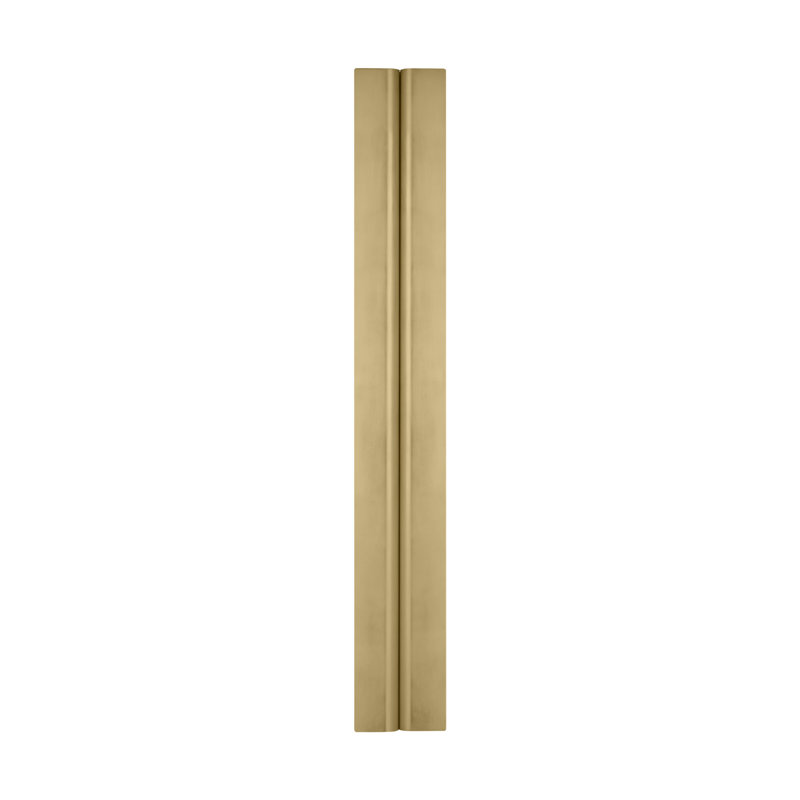 Cloak 1 - Light LED Vanity Light, Brass, Hand-Rubbed Antique Brass, 36" H x 5" W x 1.3" D