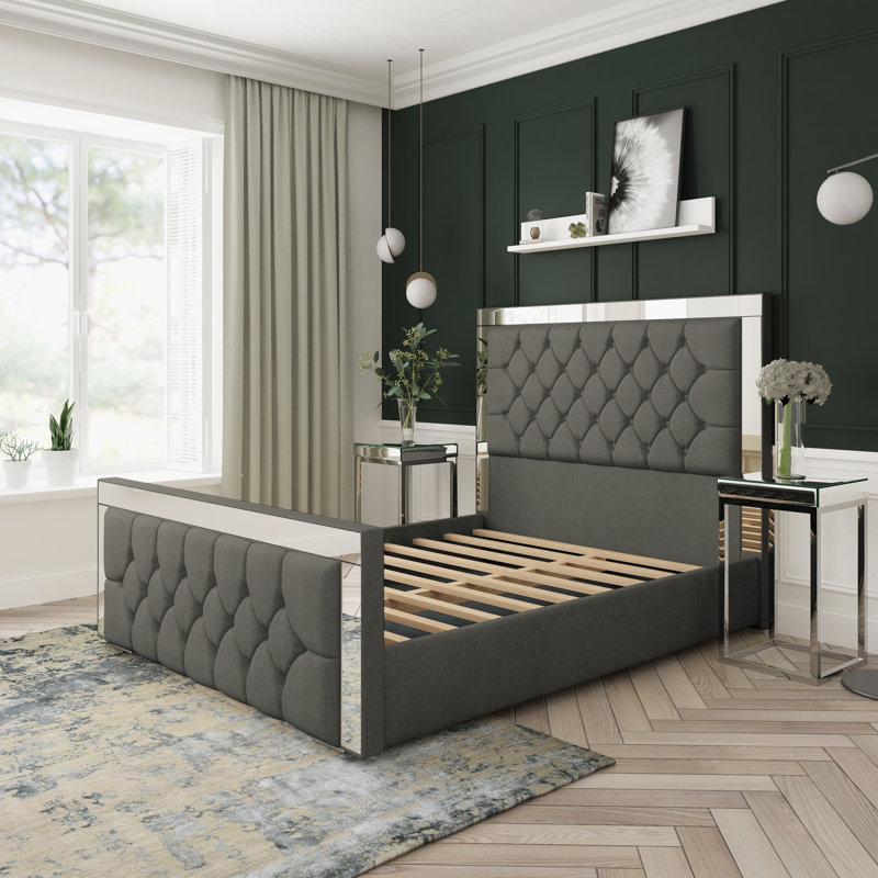 Upholstered Divan Bed, Steel, Super King (6')